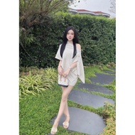 Women's Skirt Set, 2-String Woolen Skirt Set Piece FD with VIP Cape - Quynh Mai Store