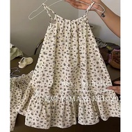 HoneyKids Pambata na damit na prinsesa para sa mga batang babae tag-araw sariwang bulaklak suspender
