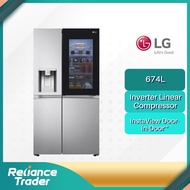 LG GC-X257CSES 674L Side-by-Side Fridge with InstaView & Door-in-Door™