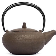 岩鑄 南部鐵器 茶壺 3型圓鐵肌 0.3L 深褐色 日本製