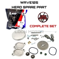 WAVE125 HEAD SPARE PART COMPLETE SET - LEO R&D THAILAND