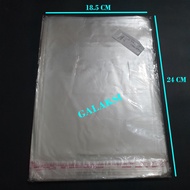 [PAK/100 LBR] OPP SEAL INVITATION PLASTIC 18.5X24 CM