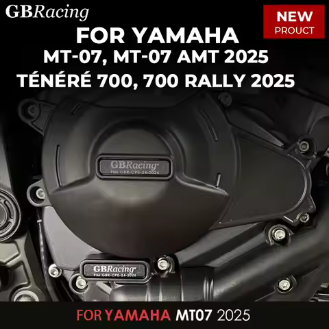 GBRacing For YAMAHA MT-07 Secondary Engine Cover SET 2025 - MT-07, MT-07 AMT 2025-Ténéré 700, 700 Ra