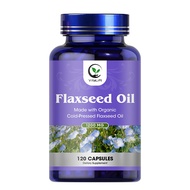 VitaLift Flaxseed Oil 1200mg Softgels with 720mg ALA, Omega 3 6 9, Supplement for Heart Health - Mad