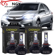 New FOR Honda City T9A (year 2014 - 2019) (Head Lamp) - 9005 LED Headlight Bulbs 12-24V 6000K WHITE
