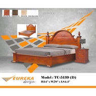 EUREKA 5139 Queen Bed/Katil Kayu Solid Wood Durable (Deliver &amp; Installation Klang Valley)