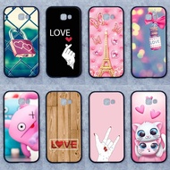 Samsung A7 (2017) Case Inlove Pattern Soft Edge Hard Back Mobile Phone