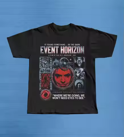 Event Horizon Sci-Fi Horror T-Shirt, Sam Neill Cult Movie Graphic Tee