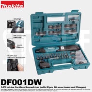 Makita DF001DW 3.6V Cordless Screw Driver Drill with 81pcs Free screw bits and accessories