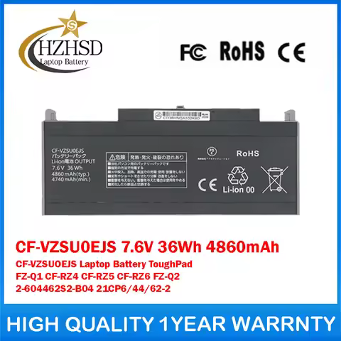 CF-VZSU0EJS 7.6V 36Wh 4860mAh CF-VZSUOEJS Genuine Original Laptop Battery For Panasonic ToughPad FZ-