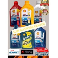 [ORIGINAL] SHELL ADVANCE 4T SAE40 AX3 AX5 AX7 10W-40 15W-50 MOTORCYCLE ENGIN OIL