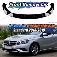 For Mercedes Benz W176 LCI A180 A200 A250 Standard 2013-2015 Front Bumper Lip Body Kit Spoiler Bumpe