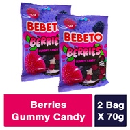 Bebeto Berries Gummy Candy 2 Bag - (70g X 2) (Gula-gula Bebeto Beri-beri 2 Beg - (70g X 2))