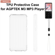 OKHALLO MP3 Player , TPU Transparent MP3 Player Cover,  Shock Resistant Dust Resistant Raised Edges 