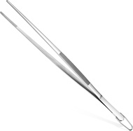 U-Taste 12in Long Cooking Tweezer: 18/8 Stainless Steel Food Grade Metal Kitchen Tong Seamless-Weldi