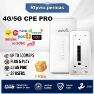 Router WiFi 4G 5G LTE CPE PRO Tanpa Fiber Sambung 32 Peranti Rumah Pejabat Internet Stabil Berbaloi