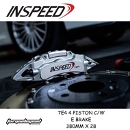 INSPEED CALIPER SET TE4 4PISTON E BRAKE 380MM YG6(SILVER) FOR MAZDA CX-5