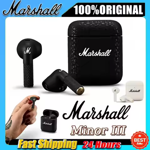 Marshall MINOR III True Wireless Bluetooth Earphones Long Range Outdoor Festival Gift TWS Earphones 