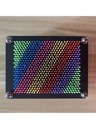 3D別針藝術感官玩具彩虹針頭解壓棕櫚板特大號(5)的想像力創新創造力