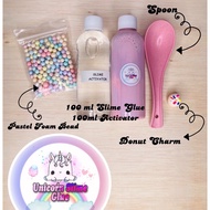 Unicorn Tri-Color Slime Kit DIY 100mL