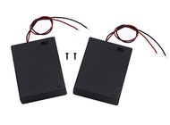 LampVPath (Pack of 2 4 AA Battery Holder with Switch, 6V Battery Holder with Switch, 4X 1.5V AA Batt