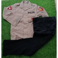 Baju pdl 2 coklat tactical brimob