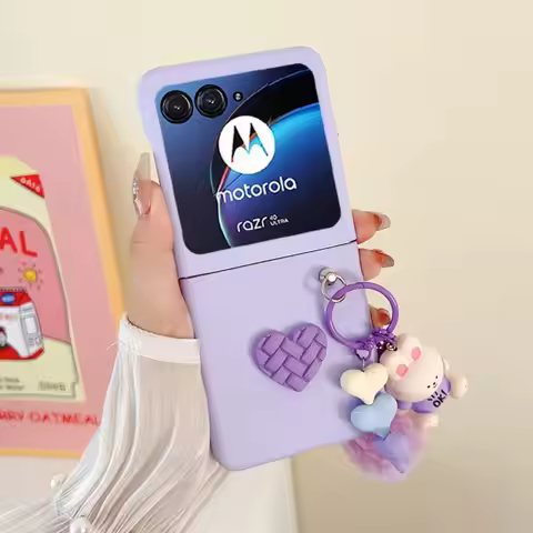 For Motorola Razr 60Ultra 50 Ultra Moto Razr 40Ultra 2023Plus 2024 Plus Case With keychain Shockproo