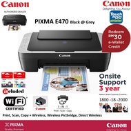 Canon E470 E410 PRINTER Inkjet Compact All-in-one Colour Printer (Print/Scan/Copy/Wi-Fi)