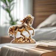 [Freneci] 2D Flat Horse Statue Creative Desk Decoration for Bedroom Window Countertop