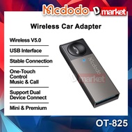 Mcdodo OT-8250 Wireless Car Adapter Control Music & Call Car Adaptor USB Adapter Mcdodo Adaptor Mcdo