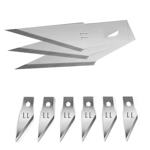 Exacto Knife Blades 11, High Carbon Steel Craft Blades Replacement, Refill Blades with Storage Case 