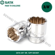 SATA 3/8'' DR. 12PT SOCKET / JUNIOR SIZE 12PT SOCKET / SOCKET BUNGA / 8MM 9MM 10MM 12MM 14MM 17MM 19