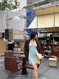 Dressfriends.bybf Jinny mini dress เดรสสั้น แต่งลูกไม้ สุดน่ารัก ซับในทั้งตัว ปรับสายได้