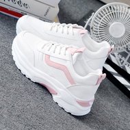 White Candy Daddy Shoes Women Sweet 2022 Autumn Casual Thick-Soled Fashion Ladies Sneakers 2642NX
