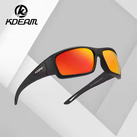 KDEAM Military Polarized Sunglasses Men Design HD Thick Film Driving Sun Glasses Outdoor Sports Fish