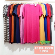DRESS DASTER POLOS KAOS WANITA TERBARU FIT JUMBO/ DASTER LENGAN PENDEK FIT TO JUMBO/ DRES WANITA TER