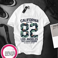 Áo Thun Tay Ngắn Nam Nữ Cổ Tròn CALIFORNIA 82 LOS ANGELES Cực Đẹp AT54