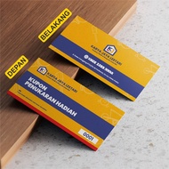 Contents 70 - Sales Coupon Size 3x6.5cm & Size 4.2x9cm 2-sided print