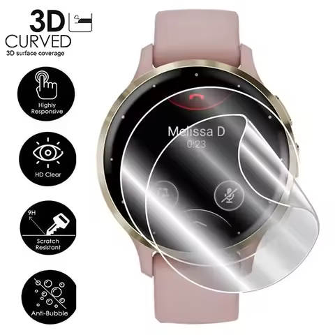 1-5Pcs Hydrogel Films for Garmin Venu 3/3s Soft High Definition Film Screen Protector Protective Cov