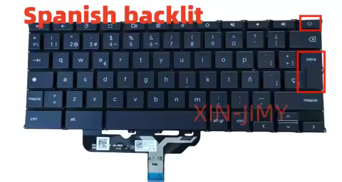 Spanish layout Laptop keyboard For Asus Chromebook Flip C490 CX9400 ASM20B76E0J528 SP with backlit