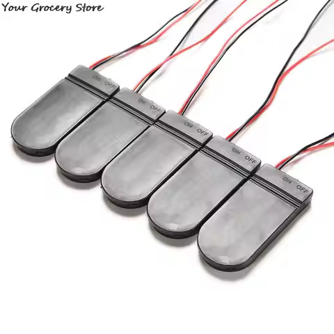 5Pcs CR2032 Coin Cell Battery Socket Holder Case Cover With On / Off Switch 3V X2 6V Storage Box