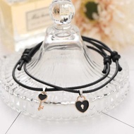 V2 - Couple Bracelet Heart Key Pendant 2pcs Bestie Boyfriend Friendship Bracelet