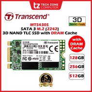 Transcend MTS430S 430S SATA3 M.2 (2242) SSD with DRAM Cache (128GB / 256GB / 512GB)