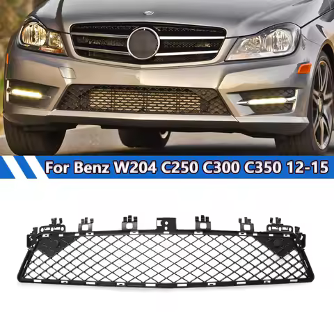 Lower Grille Mesh For Mercedes-Benz C Class W204 C250 C300 C350 2012 2013-2015 Front Bumper Amg Lowe