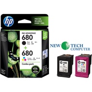 [ORIGINAL] HP BLACK TRI COLOR 680 COMBO PACK / TWIN PACK INK CARTRIDGE