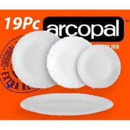 ARCOPAL 19 PCS DINNER SET - (PESTON WHITE)