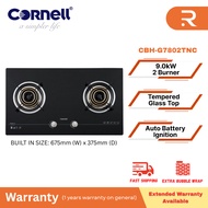 CORNELL 2 Burner Built-In Glass Hob CBH-G7802TNC