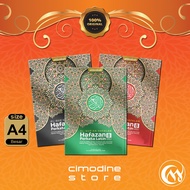 Al Qur'an Hafazan alqosbah 8 Blocks translated Latin Words A4| Kosbah Color Tajwid Book QPP 617 Page