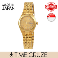 [Time Cruze] Seiko 5 SYMF82J1 Japan Made Automatic Gold Tone Dial Stainless Steel Women Watch SYMF82J SYMF82