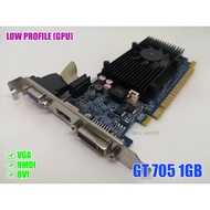 [Used] NVIDIA GeForce GeForce GT 705 1GB DDR3 [Low Profile GPU] / AMD Radeon R5 235 1GB Low Profile 